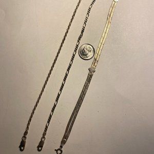 3 Sterling Silver Bracelets